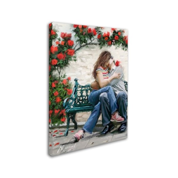 The Macneil Studio 'Park Bench' Canvas Art,24x32